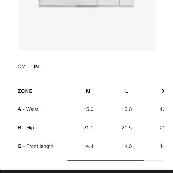 Zara - Black and White Geometric Skirt size M - Picture 9 of 9